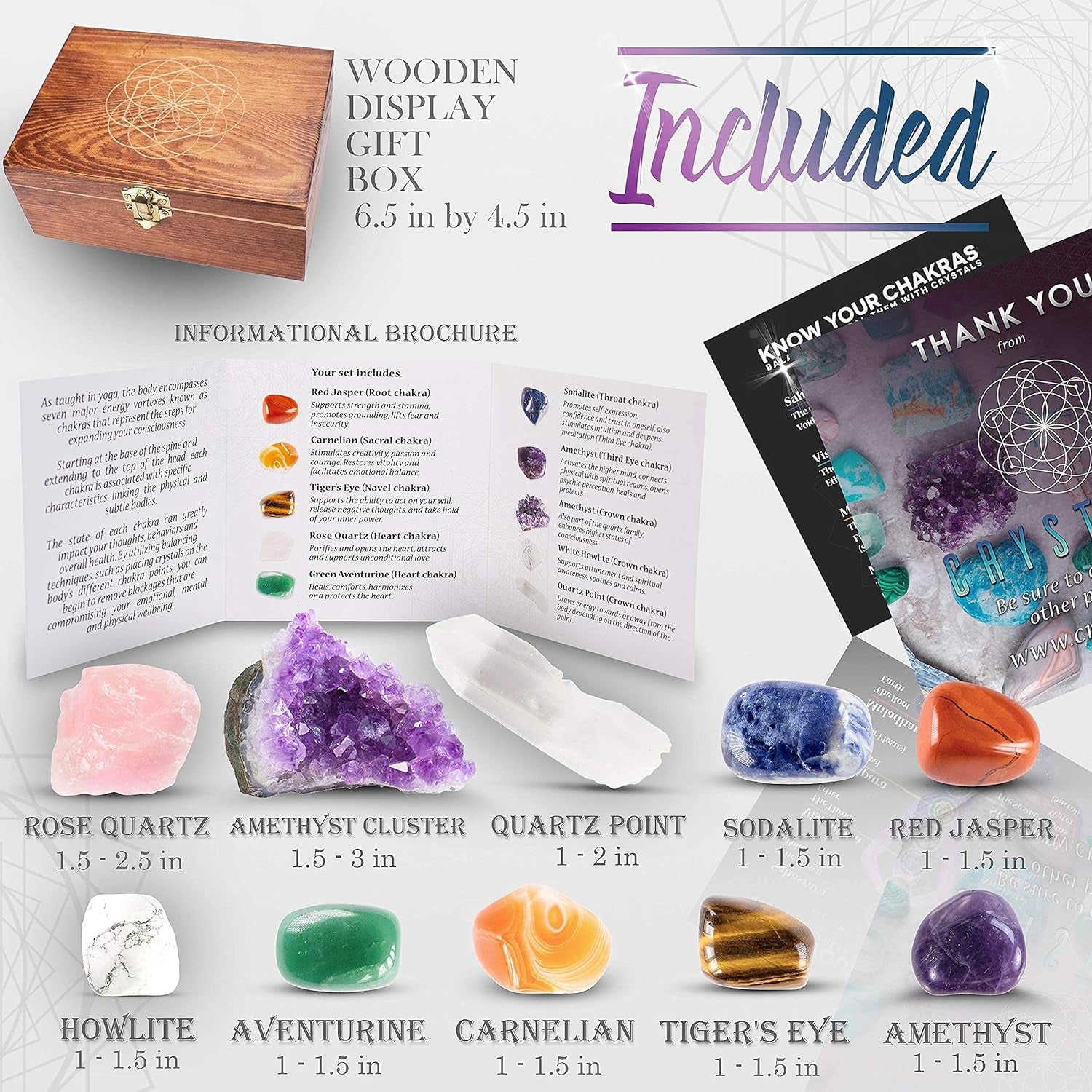 Unlock Your Inner Harmony with Our Chakra Balancing Healing Crystals - Perfect for Wellness Enthusiasts!
